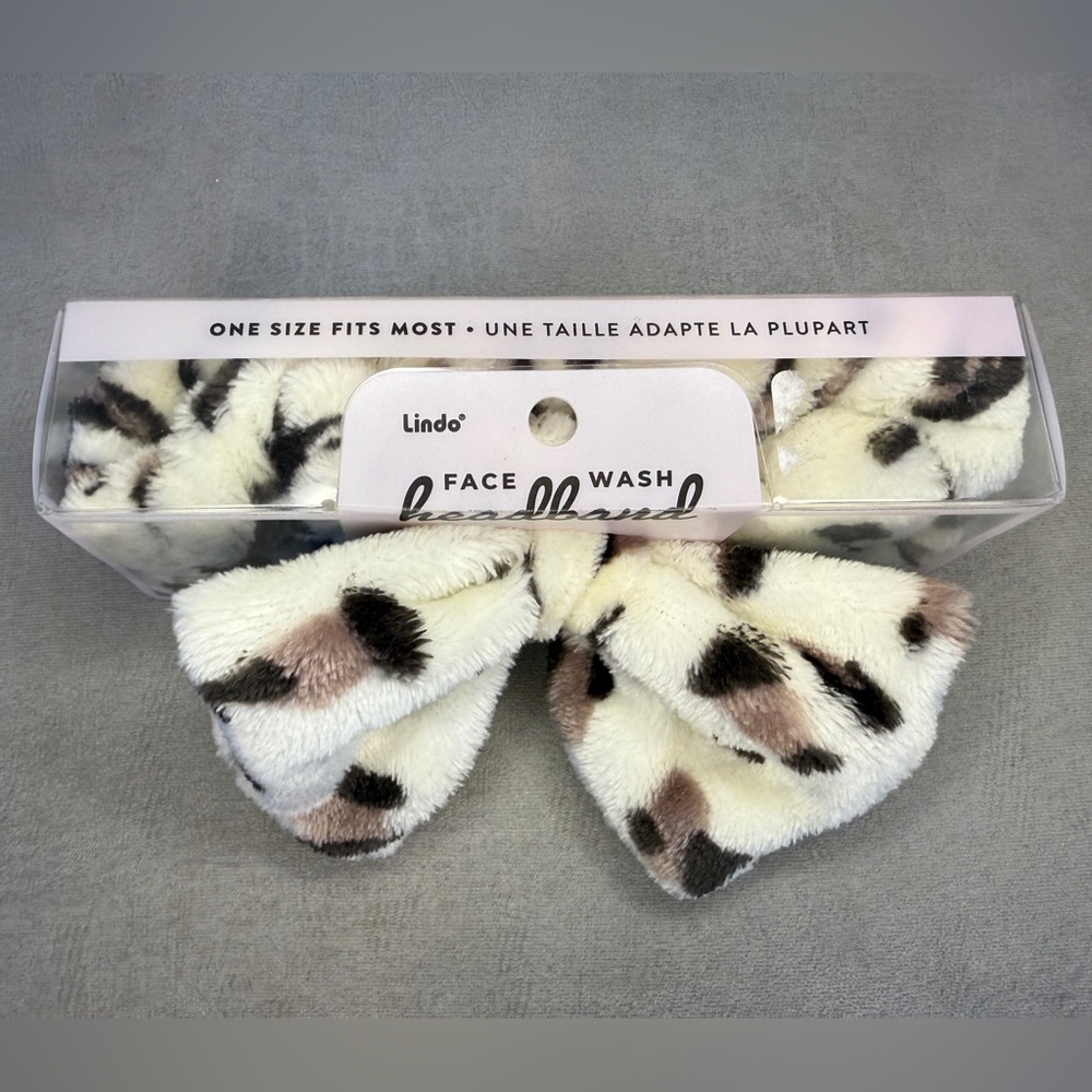 Face Wash Headband, Cheetah Print — Lindo - Picture 3 of 11